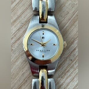 Kenneth Cole Reaction Ladies Watch Two-Tone Bracelet Case Stainless Dial